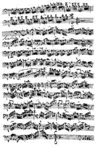 BACH, J.S. Cello Suite #1 in G (Manoscritto)