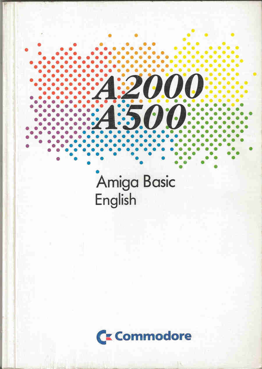 Il manuale dell' Amiga Basic, versione inglese.